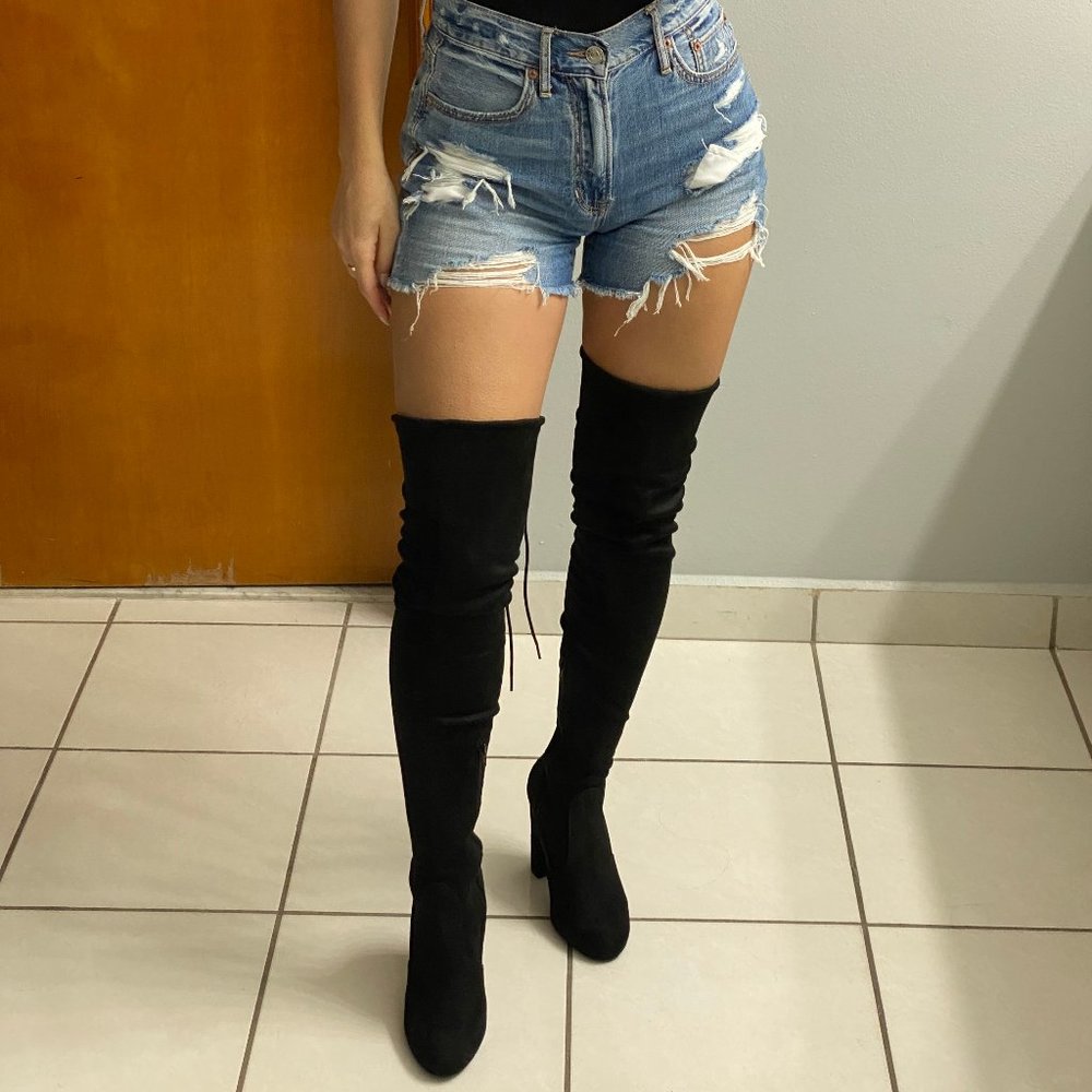 Suede Over the Knee Boots